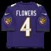 Джерси с автографом Zay Flowers Baltimore Ravens Fanatics Authentic Purple Nike Vapor F.U.S.E. Limited