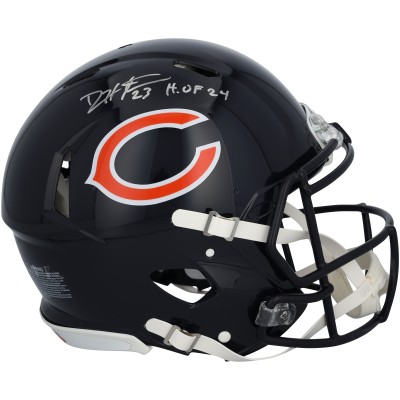 Devin Hester Chicago Bears Autographed Fanatics Authentic Riddell Speed Authentic Helmet with HOF 24 Inscription