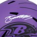Zay Flowers Baltimore Ravens Autographed Fanatics Authentic Riddell Rave Speed Replica Helmet