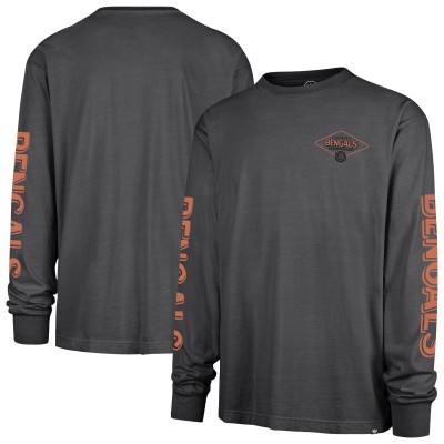 Cincinnati Bengals 47 Black Cairn Ravine Foundation Long Sleeve T-Shirt