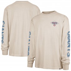 New York Giants 47 Cream Cairn Ravine Foundation Long Sleeve T-Shirt
