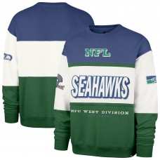 Seattle Seahawks 47 Royal/Green Throwback Breeze Maximalist Sweatshirt