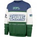 Seattle Seahawks 47 Royal/Green Throwback Breeze Maximalist Sweatshirt