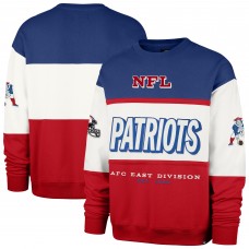 New England Patriots 47 Royal/Red Throwback Breeze Maximalist Sweatshirt