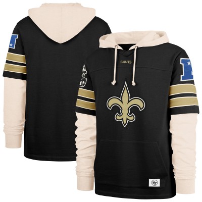 New Orleans Saints 47 Black Split Zone Cornerback Duo Hoodie
