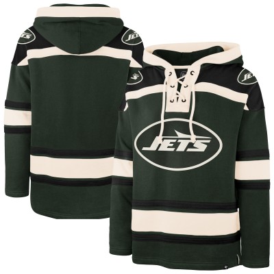 New York Jets 47 Dark Green Superior Lacer Hoodie