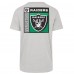 Las Vegas Raiders 47 Gray Chrome Plate Franklin T-Shirt