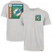 Miami Dolphins 47 Gray Chrome Plate Franklin T-Shirt