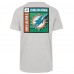 Miami Dolphins 47 Gray Chrome Plate Franklin T-Shirt