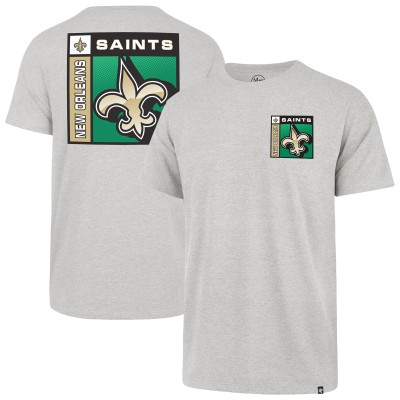 Футболка New Orleans Saints 47 Gray Chrome Plate Franklin