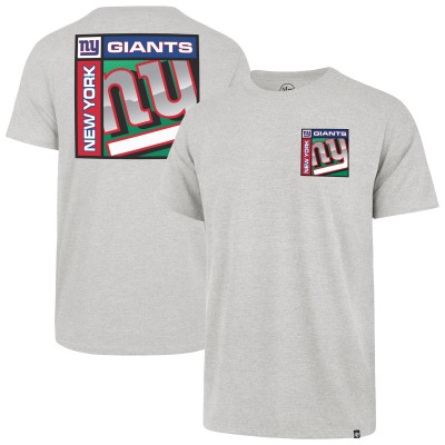 New York Giants 47 Gray Chrome Plate Franklin T-Shirt
