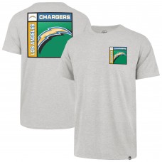 Los Angeles Chargers 47 Gray Chrome Plate Franklin T-Shirt