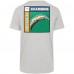 Los Angeles Chargers 47 Gray Chrome Plate Franklin T-Shirt