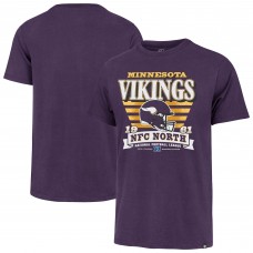 Minnesota Vikings 47 Purple Stripe Splash Franklin T-Shirt
