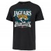 Jacksonville Jaguars 47 Black Stripe Splash Franklin T-Shirt