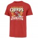 Kansas City Chiefs 47 Red Stripe Splash Franklin T-Shirt