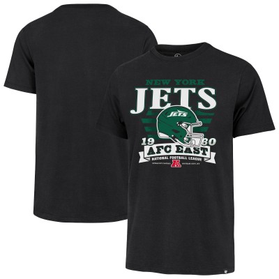 New York Jets 47 Black Stripe Splash Franklin T-Shirt