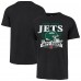New York Jets 47 Black Stripe Splash Franklin T-Shirt