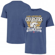 Los Angeles Chargers 47 Powder Blue Stripe Splash Franklin T-Shirt
