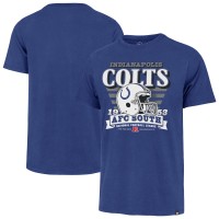 Indianapolis Colts 47 Royal Stripe Splash Franklin Throwback T-Shirt