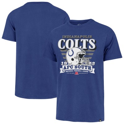 Indianapolis Colts 47 Royal Stripe Splash Franklin Throwback T-Shirt
