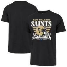 Футболка New Orleans Saints 47 Black Stripe Splash Franklin Throwback