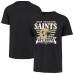 Футболка New Orleans Saints 47 Black Stripe Splash Franklin Throwback