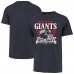 New York Giants 47 Navy Stripe Splash Franklin Throwback T-Shirt