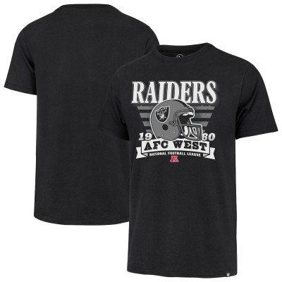 Las Vegas Raiders 47 Black Stripe Splash Franklin Throwback T-Shirt