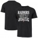 Las Vegas Raiders 47 Black Stripe Splash Franklin Throwback T-Shirt Las Vegas Raiders 47 Black Stripe Splash Franklin Throwback T-Shirt