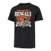 Cincinnati Bengals 47 Black Stripe Splash Franklin Throwback T-Shirt