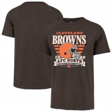 Футболка Cleveland Browns 47 Brown Stripe Splash Franklin Throwback