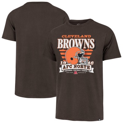 Футболка Cleveland Browns 47 Brown Stripe Splash Franklin Throwback