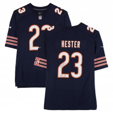 Игровая джерси Devin Hester Chicago Bears Autographed Fanatics Authentic Navy Nike Game with HOF 24 Inscription