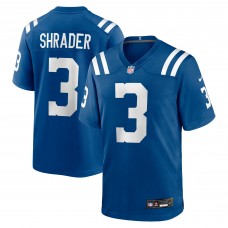Indianapolis Colts Spencer Shrader Nike Royal Team Game Jersey