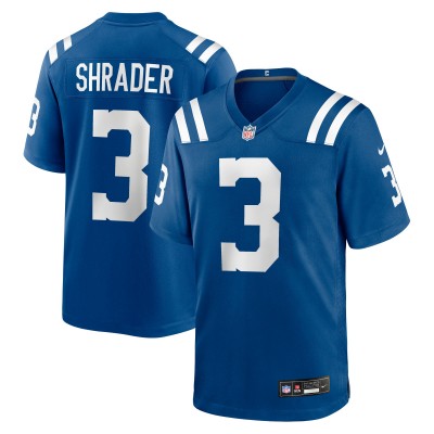 Indianapolis Colts Spencer Shrader Nike Royal Team Game Jersey