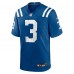 Indianapolis Colts Spencer Shrader Nike Royal Team Game Jersey