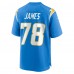 Los Angeles Chargers Andre James Nike Powder Blue Team Game Jersey