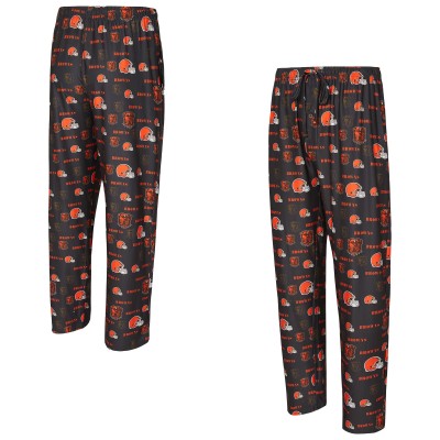 Cleveland Browns Concepts Sport Brown Mosaic All Over Print Pants