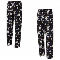 Pittsburgh Steelers Concepts Sport Black Mosaic All Over Print Pants Pittsburgh Steelers Concepts Sport Black Mosaic All Over Print Pants