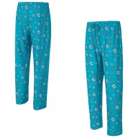 Miami Dolphins Concepts Sport Aqua Mosaic All Over Print Pants