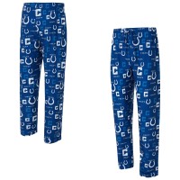 Indianapolis Colts Concepts Sport Royal Mosaic All Over Print Pants