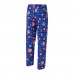 Denver Broncos Concepts Sport Royal Retro Mosaic Allover Print Knit Pants