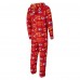 Kansas City Chiefs Concepts Sport Red Shuffle All-Over-Print Microfleece Full-Zip Union Suit