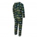 Green Bay Packers Concepts Sport Green Shuffle All-Over-Print Microfleece Full-Zip Union Suit