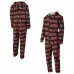 Cleveland Browns Concepts Sport Brown Shuffle All-Over-Print Microfleece Full-Zip Union Suit