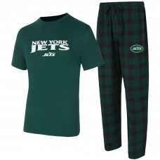 New York Jets Concepts Sport Green/Black Avondale T-Shirt & Flannel Pants Set New York Jets Concepts Sport Green/Black Avondale T-Shirt & Flannel Pants Set