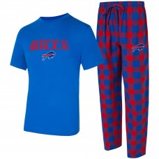 Футболка Buffalo Bills Concepts Sport Royal/Red Avondale & Flannel Pants Set Футболка Buffalo Bills Concepts Sport Royal/Red Avondale & Flannel Pants Set