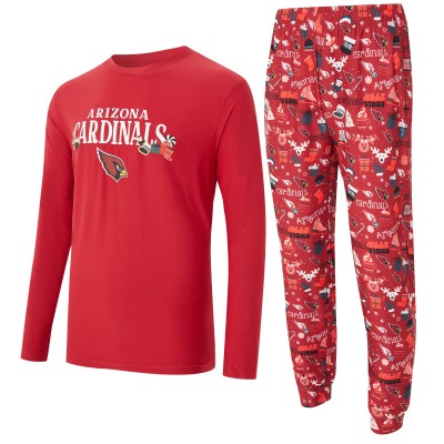 Arizona Cardinals Concepts Sport Cardinal Chestnut Long Sleeve Top & Pants Set