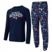 New England Patriots Concepts Sport Navy Chestnut Long Sleeve Top & Pants Set
